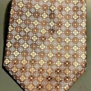 PRONTO UOMO  MENS SILK BROWN NECKTIE